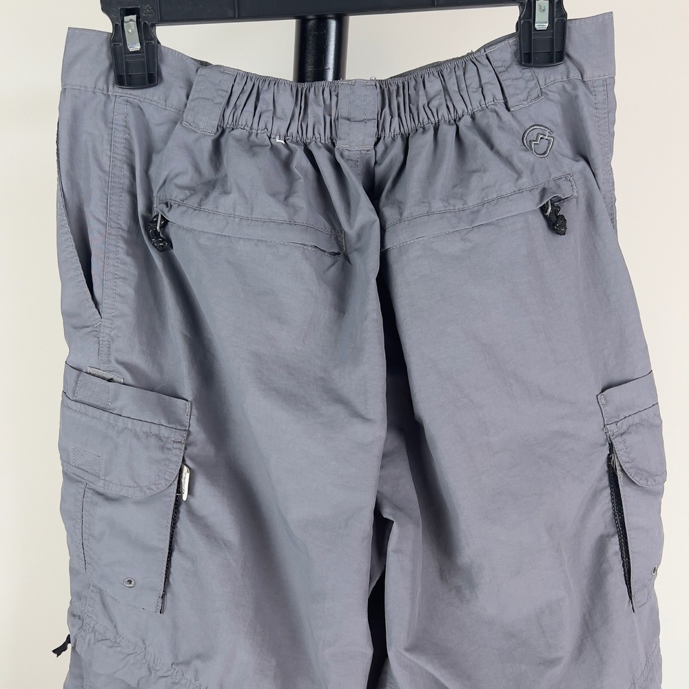 Magellan Outdoors Fish Gear Gray Convertible Zip Off Cargo Pants Mens Small S - Picture 4 of 10